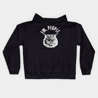 Ew, People Persian Cat Funny Cat Kids Hoodie